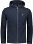 Lyle & Scott Blauwe Softshell Jas met Rits en Capuchon Blue Heren - Thumbnail 3
