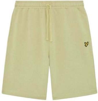 Lyle & Scott Korte Broek Lyle & Scott ML414VOGT PLAIN SWEATSHORT-Y119 HERN GREEN