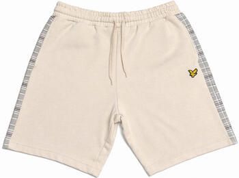 Lyle & Scott Korte Broek Lyle & Scott Check Panelled Sweat Shorts Cove