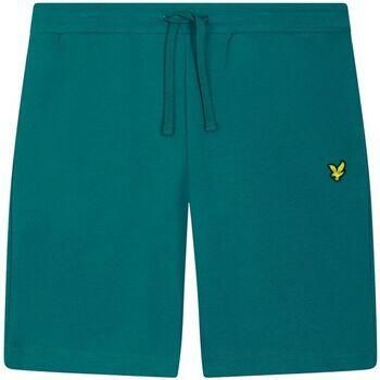 Lyle & Scott Korte Broek Lyle & Scott ML414VOG SWEAT SHORT-X514 COURT GREEN