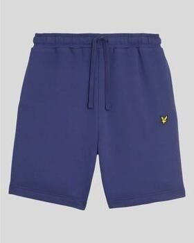 Lyle & Scott Korte Broek Lyle & Scott ML414VOG SWEAT SHORT-X568 DEEP INDIGO