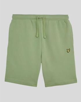 Lyle & Scott Korte Broek Lyle & Scott ML414VOG SWEAT SHORT-X576 SMOKE GREEN