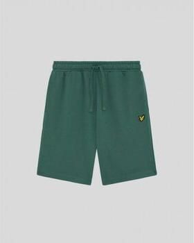 Lyle & Scott Korte Broek Lyle & Scott ML414VOGT PLAIN SWEATSHORT-W130 EVERGLADE - Foto 11