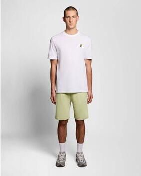 Lyle & Scott Korte Broek Lyle & Scott ML414VOGT PLAIN SWEATSHORT-Y119 HERN GREEN - Foto 2