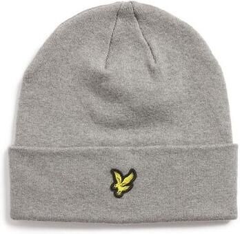 Lyle & Scott Muts Lyle & Scott HE2313A COTTON BEANIE-T28 MID GREY MARL
