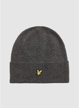 Lyle & Scott Muts Lyle & Scott HE2314A LAMBSWOOL BLEND RIBBED-398 CHARCOAL MARL