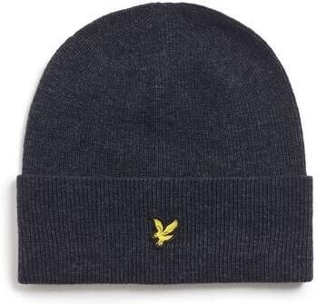 Lyle & Scott Muts Lyle & Scott HE2314A LAMBSWOOL BLEND RIBBED-Z56 DARK NAVY MARL