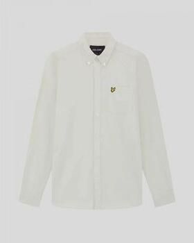 Lyle & Scott Overhemd Lange Mouw Lyle & Scott LW2112V PLAIN OXFORD-W870 COVE
