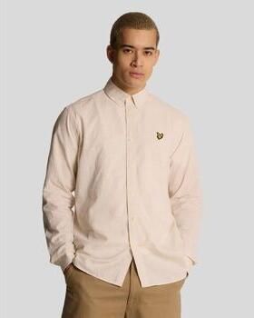Lyle & Scott Overhemd Lange Mouw Lyle & Scott LW2207V LINEN BLEND OXFORD-X588 LUNA