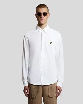 Lyle & Scott Overhemd Lange Mouw Lyle & Scott LW2407V-626 WHITE