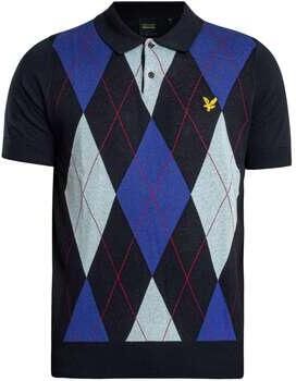 Lyle & Scott Polo Shirt Korte Mouw Lyle & Scott Argyle gebreide poloshirt