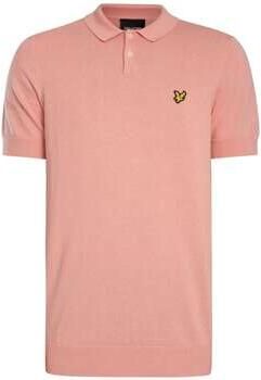 Lyle & Scott Polo Shirt Korte Mouw Lyle & Scott Katoenen gebreide polo met korte mouwen - Foto 8