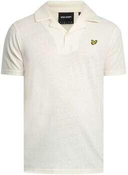 Lyle & Scott Polo Shirt Korte Mouw Lyle & Scott Linnen poloshirt met reverskraag