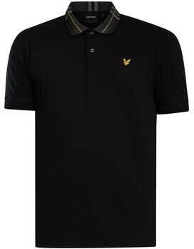 Lyle & Scott Polo Shirt Korte Mouw Lyle & Scott Polo shirt met tartan kraag