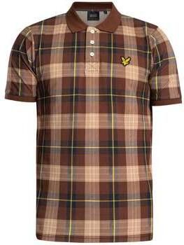 Lyle & Scott Polo Shirt Korte Mouw Lyle & Scott Polo shirt met tartanprint over de hele stof