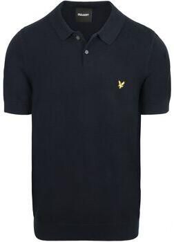 Lyle & Scott Polo Shirt Korte Mouw Lyle & Scott Katoenen gebreide polo met korte mouwen