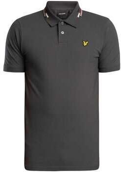 Lyle & Scott Polo Shirt Korte Mouw Lyle & Scott Poloshirt met gestreept uiteinde