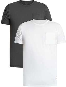 Lyle & Scott Pyjama's nachthemden Lyle & Scott Basic 2-pack T-shirt met zakje
