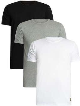Lyle & Scott Pyjama's nachthemden Lyle & Scott Basis T-shirtpakket van 3 stuks - Foto 2