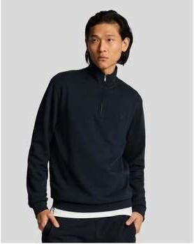 Lyle & Scott Sweater Lyle & Scott Superfijne kwartrits sweatshirt