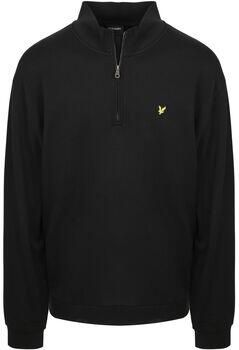 Lyle & Scott Sweater Lyle & Scott Lyle Scott Plussize Sweat Half Zip Zwart