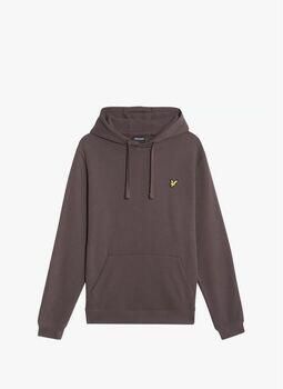 Lyle & Scott Sweater Lyle & Scott ML1139V BRUSHED BACK HOODIE-X863 ESPRESSO
