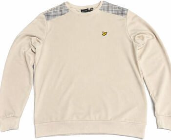 Lyle & Scott Sweaters Lyle & Scott Check Panelled Crew Neck Sweatshirt Cove