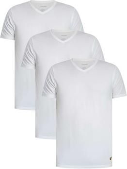 Lyle & Scott T-shirt Korte Mouw Lyle & Scott Set van 3 basic lounge T-shirts met V-hals