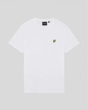 Lyle & Scott T-shirt Korte Mouw Lyle & Scott TS2406V POPCORN JACQUARD T-SHIRT-626 WHITE - Foto 2