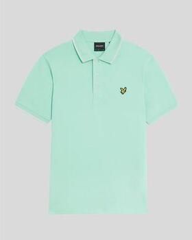 Lyle & Scott T-shirt Lyle & Scott SP1524VOG TIPPED POLO-X744 AQUAMARINE