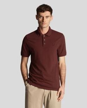 Lyle & Scott T-shirt Lyle & Scott SP400TON POLO SHIRT-Z562 BURGUNDY