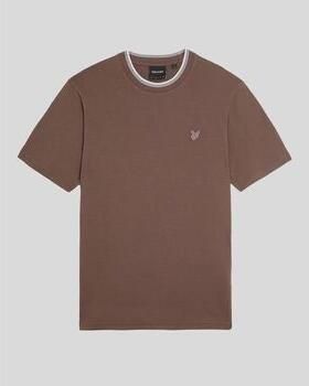 Lyle & Scott T-shirt Lyle & Scott TS2227TON TIPPED SUPERFINE-X546 PLUM TRUFFLE - Foto 6