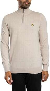 Lyle & Scott Trui Lyle & Scott Katoen-merino gebreide trui met kwartrits - Foto 6