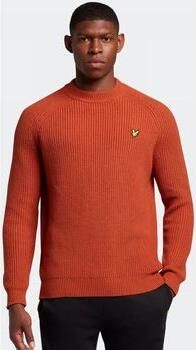 Lyle & Scott Trui Lyle & Scott KN1701V SHAKER STITCH-W701 VICTORY ORANGE