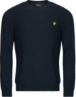 LYLE & SCOTT Heren Truien & Vesten Cotton Merino Crew Neck Jumper Donkerblauw - Foto 7
