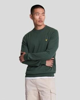 LYLE & SCOTT Heren Truien & Vesten Cotton Merino Crew Neck Jumper Groen - Foto 2