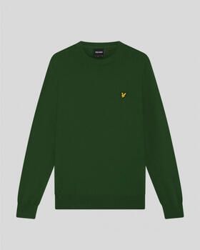 Lyle & Scott Trui Lyle & Scott KN2110VC MERINO CREW-Y295 CLOVER GREEN