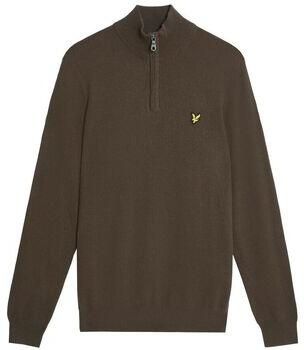 Lyle & Scott Trui Lyle & Scott KN2112VC CTTN MERINO QRTR ZIP JUMP-X863 ESPRESSO