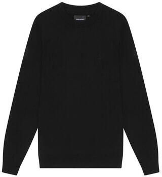 Lyle & Scott Trui Lyle & Scott KN2121VC TONAL CREW MWRINO-Z86. BLACK
