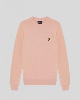 Lyle & Scott Trui Lyle & Scott KN2136V COTTON CREW-Y120 PINK GRAPEFRUIT - Foto 3