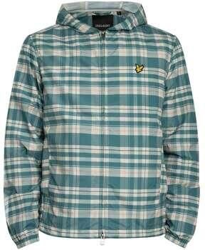 Lyle & Scott Windjack Lyle & Scott Geruite jas met capuchon en ritssluiting