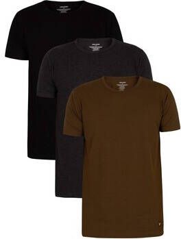 Lyle & Scott Pyjama's nachthemden Lyle & Scott Set van 3 Lounge Maxwell T-shirts