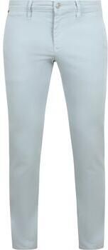 MAC Broek Driver Pants Chino Lichtblauw