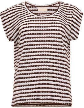 Maicazz Blouse Tanya Top SU26.60.519 Stripe Choco