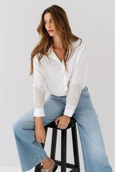 Maicazz Overhemd Lange Mouw Minde Blouse SP25.20.316 Off White L Sand