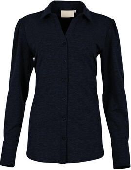 Maicazz Overhemd Lange Mouw Payden Blouse FA25.20.008 Navy