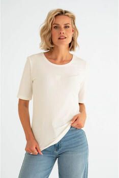 Maicazz T-shirt Korte Mouw Mory T-Shirt BAS.91.020 Off White - Foto 2