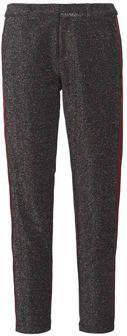 Maison Scotch Broek TAPERED LUREX PANTS WITH VELVET SIDE PANEL