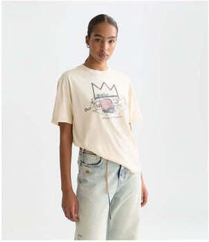 Maison Scotch T-shirt Tshirt Basquiat Ecru