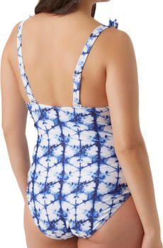 Mamalicious zwangerschapsbadpak MLSIGA blauw wit Dames Gerecycled polyester L - Foto 4